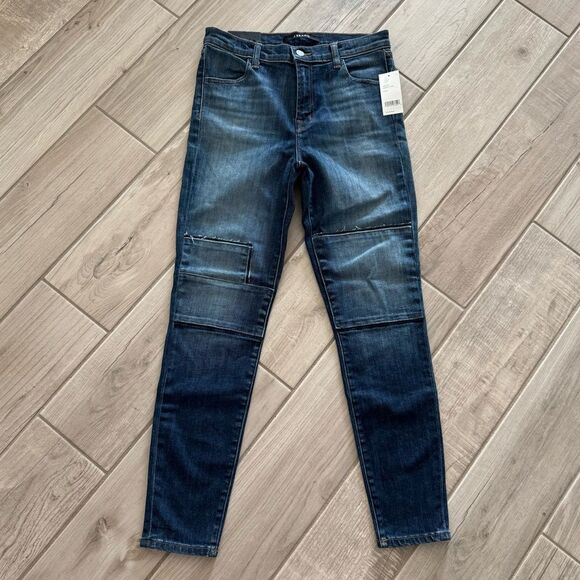 NWT J Brand Alana Jasper Patched Crop Skinny Jeans Size 28 - Picture 6 of 11
